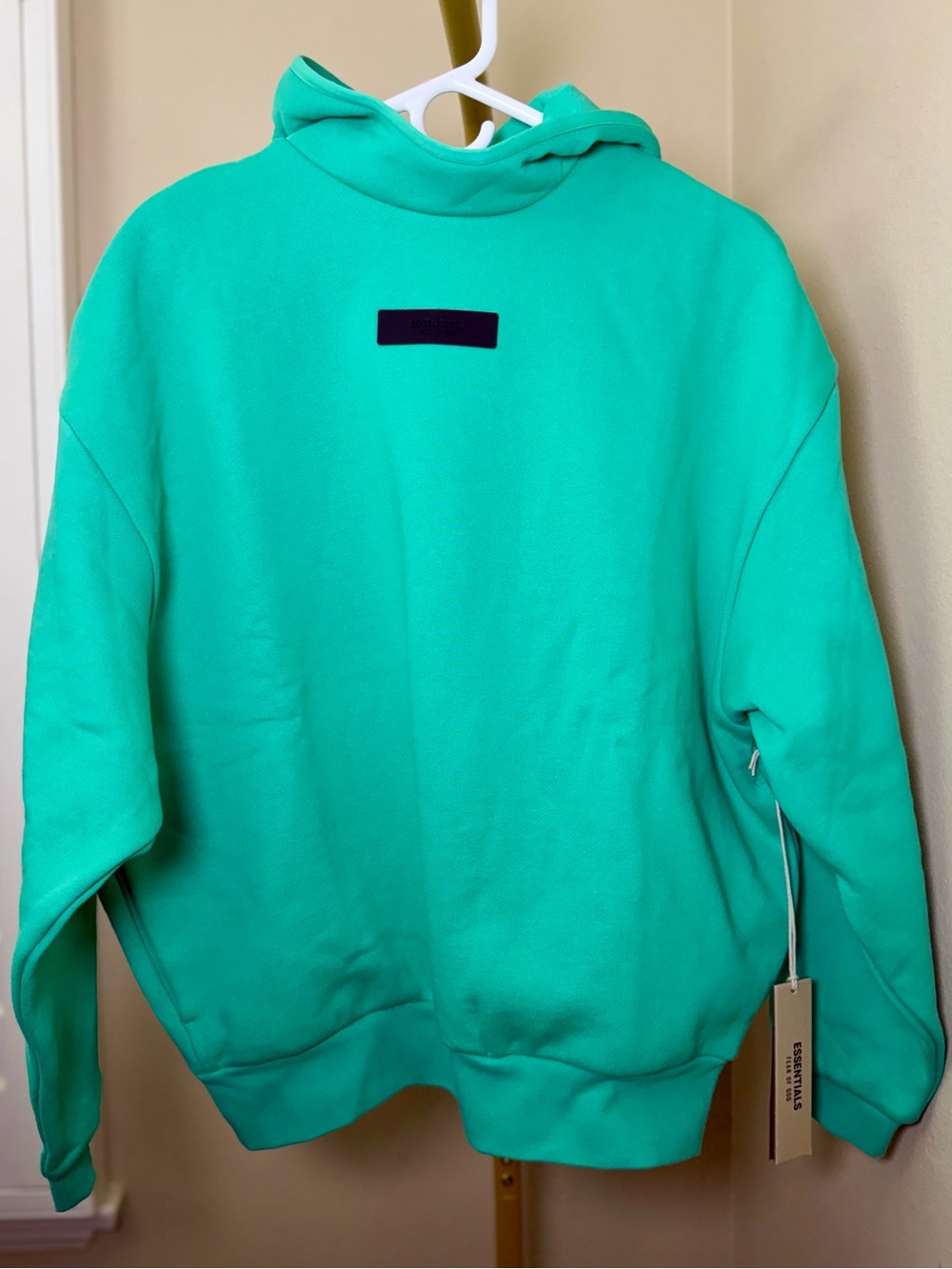 Fear of God Essentials Pullover Hoodie 'Mint Leaf', Men’s XS
